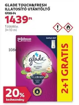 Rossmann Glade touch&fresh illatosító utántöltő ajánlat