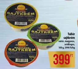 Coop Tallér sajtkrém ajánlat