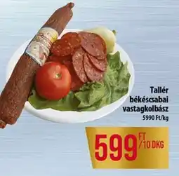 Coop Tallér békéscsabai vastagkolbász ajánlat