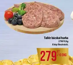 Coop Tallér bácskai hurka ajánlat