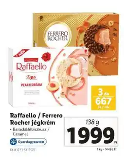 Lidl Raffaello / Ferrero Rocher jégkrém ajánlat