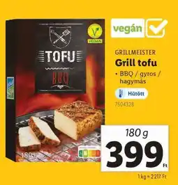 Lidl Grill tofu ajánlat