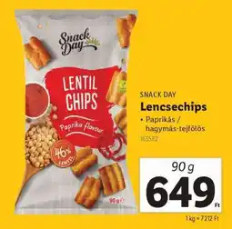 Lidl SNACK DAY Lencsechips ajánlat