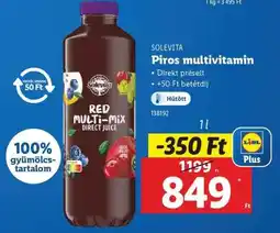 Lidl Solevita Piros multivitamin ajánlat