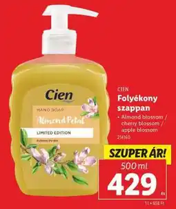 Lidl CIEN Folyékony szappan ajánlat