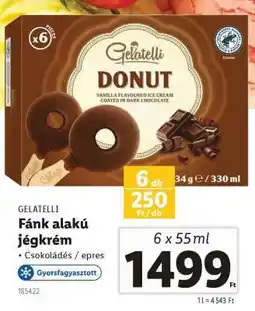 Lidl Gelatelli Fánk alakú jégkrém ajánlat