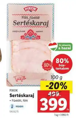Lidl PIKOK Sertéskaraj ajánlat