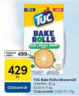 Tesco TUC Bake Rolls kétszersült ajánlat