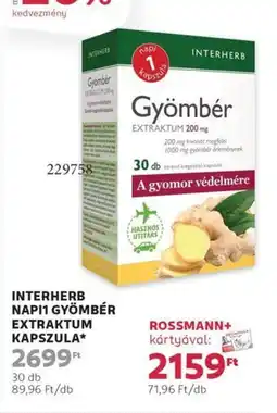 Interhers napi1 gyömbér extraktum kapszula