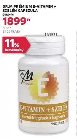 Dr.m prémium e-vitamin + szelén kapszula
