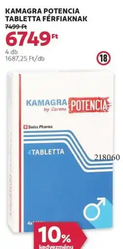 Rossmann Kamagra potencia tabletta férfiaknak ajánlat