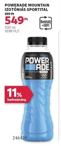 Powerade mountain izotóniás sportital