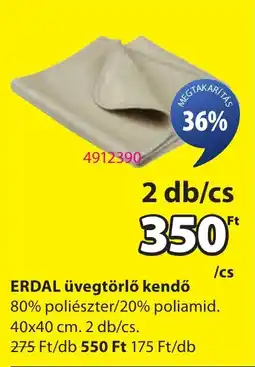 JYSK Erdal üvegtörlő kendő ajánlat