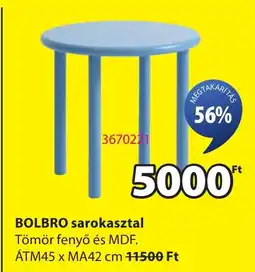 JYSK Bolbro sarokasztal ajánlat