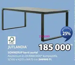 JYSK Jutlandia sonnerup kerti asztal ajánlat