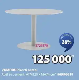 JYSK Vamdrup kerti asztal ajánlat
