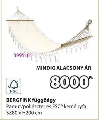 JYSK Bergfink függőágy ajánlat