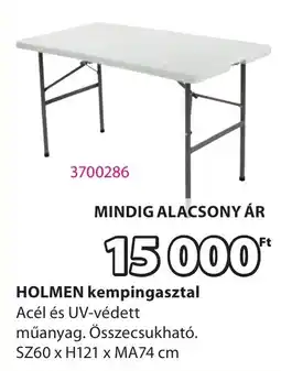 JYSK Holmen kempingasztal ajánlat