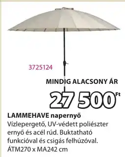 JYSK Lammehave napernyő ajánlat