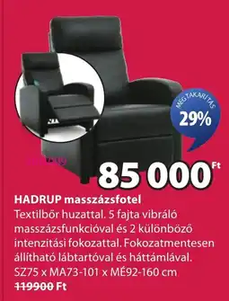 JYSK Hadrup masszázsfotel ajánlat
