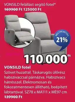 JYSK Vonsild fotel ajánlat