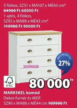 JYSK Markskel komód ajánlat
