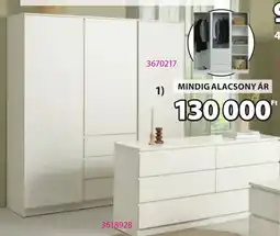 JYSK Limfjorden sorozat ruhásszekrény ajánlat