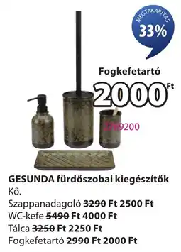 JYSK Gesunda fürdőszobai kiegészítők ajánlat