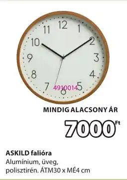 JYSK Askild falióra ajánlat