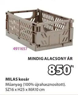 JYSK Milas kosár ajánlat