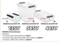 JYSK Probox tároló dobozok ajánlat