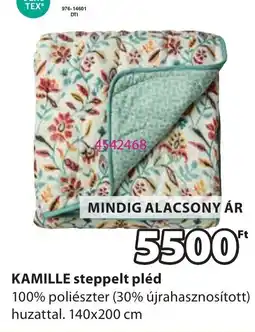 JYSK Kamille steppelt pléd ajánlat