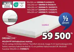 JYSK Dreamzone hulda pf100 habszivacs matrac ajánlat