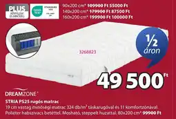 JYSK Dreamzone stria ps25 rugós matrac ajánlat