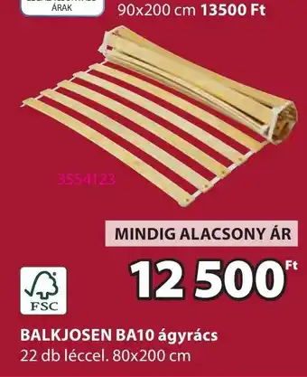 JYSK Balkjosen ba10 ágyrács ajánlat