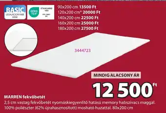 JYSK Marren fekvőbetét ajánlat