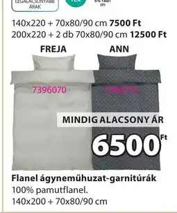 JYSK Flanel ágyneműhuzat-garnitúrák ajánlat