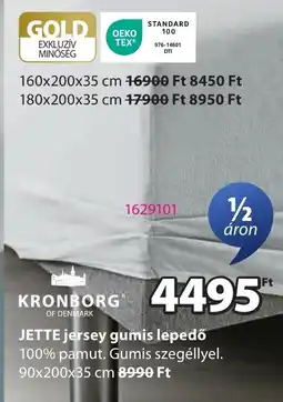 JYSK Kronborg jette jersey gumis lepedő ajánlat