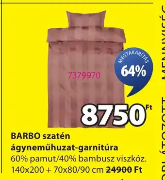 JYSK Barbo szatén ágyneműhuzat-garnitúra ajánlat