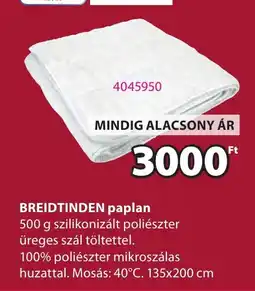 JYSK Breidtinden paplan ajánlat