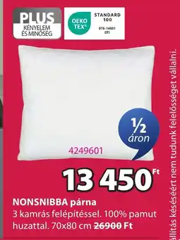JYSK Nonsnibba párna ajánlat
