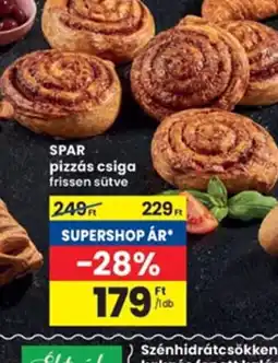 Interspar SPAR pizzás csiga ajánlat