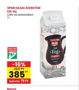 Interspar SPAR HAZAI.SZERETEM ESL tej ajánlat