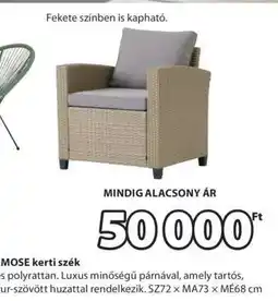 JYSK MOSE kerti szék ajánlat