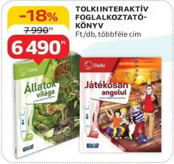 Auchan TOLKI INTERAKTÍV FOGLALKOZTATÓKÖNYV ajánlat