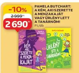 Auchan PAMELA BUTCHART: A KÉM, AKI SZERETTE A MENZAKAJÁT VAGY ŰRLÉNY LETT A TANÁRNŐM! ajánlat
