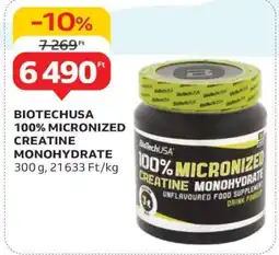 Auchan BIOTECHUSA 100% MICRONIZED CREATINE MONOHYDRATE ajánlat