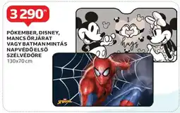 Auchan Pókember, Disney, Mancs Őrjárat vagy Batman mintás napvédő első szélvédőre ajánlat