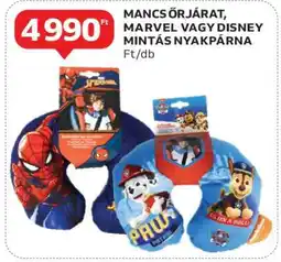 Auchan Mancs Őrjárat, Marvel vagy Disney mintás nyakpárna ajánlat