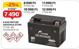 Auchan KAGE MOTOR AKKUMULÁTOR YTX4L-BS ajánlat